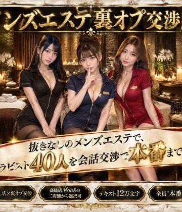 【人妻・主婦】メンズエステ裏オプ交渉師〜抜きなしの店で、セラピスト40人を本番まで落とす〜❤流出保管庫｜評価