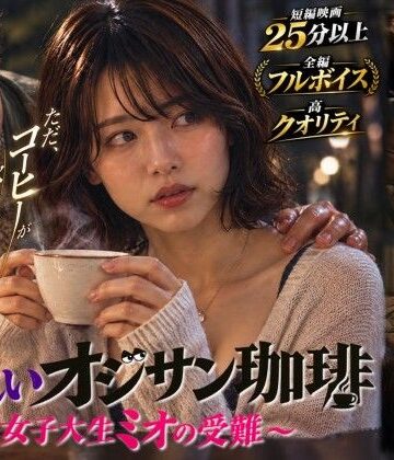 【動画・アニメーション】【短編映画】オジサンが珈琲で素人女子大生を堕とすまで 〜ミオ編〜（フルボイス）❤残香フィルム｜評価4.20