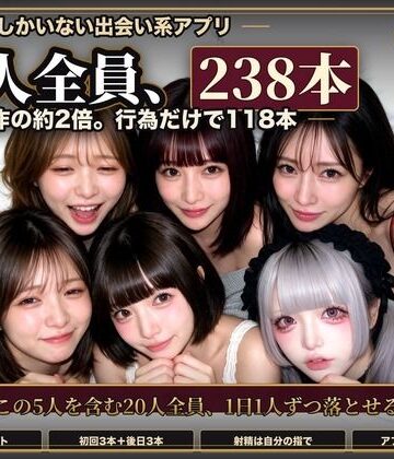 【辱め】【実写系Hゲーム】ヤリマンしかいない出会い系アプリ2 〜スワイプして即ホテル〜❤黒海ジュリア｜評価3.25